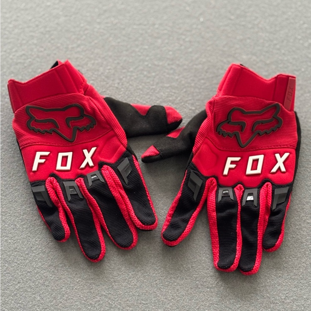 Men's Size Medium Fox Racing Dirtpaw Race/MTB/MotoCross Gloves Red